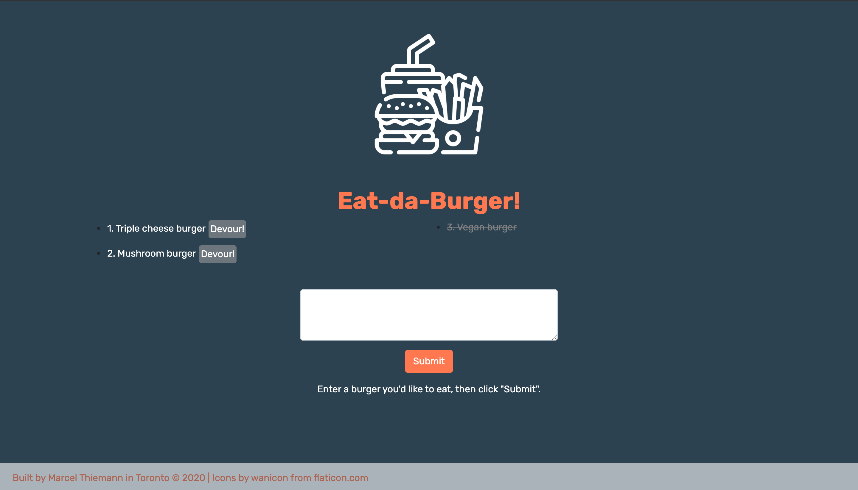 Burger app