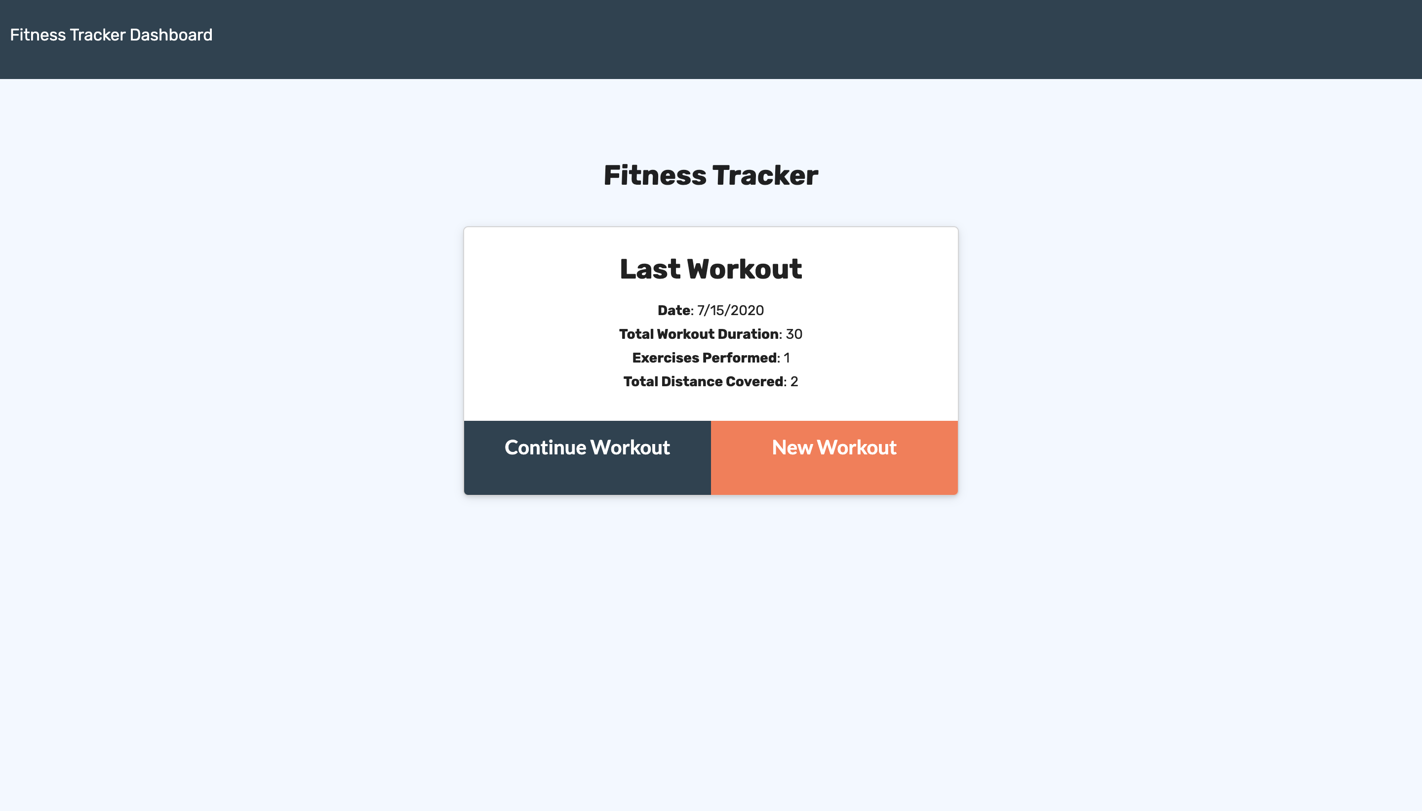 Fitness tracker