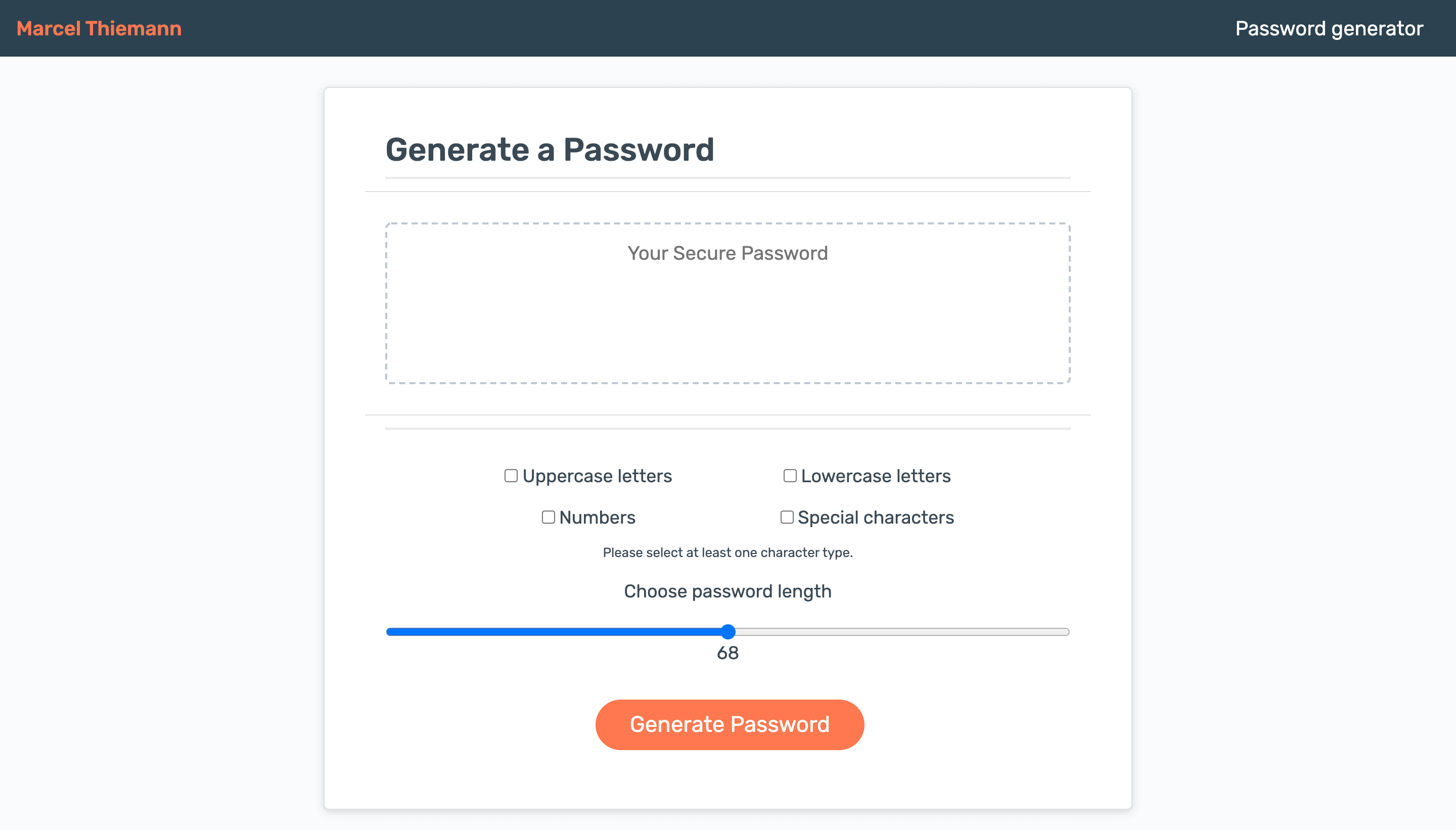 Password Generator